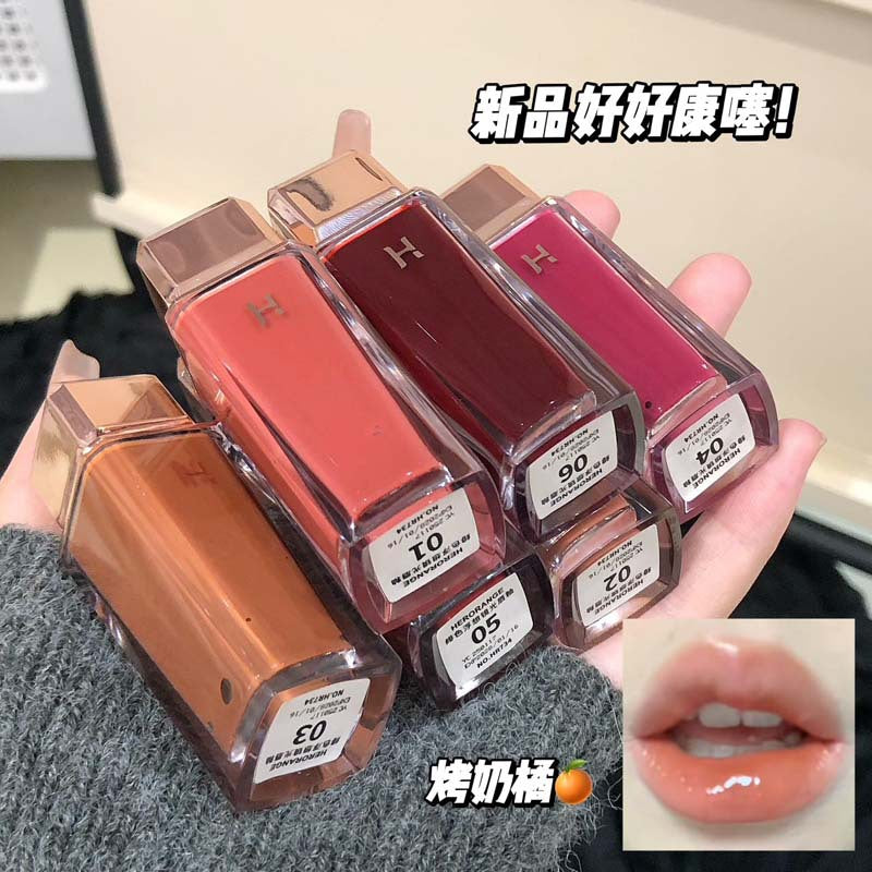 HERORANGE Scarlet Float Mirror Waterproof Lip Gloss