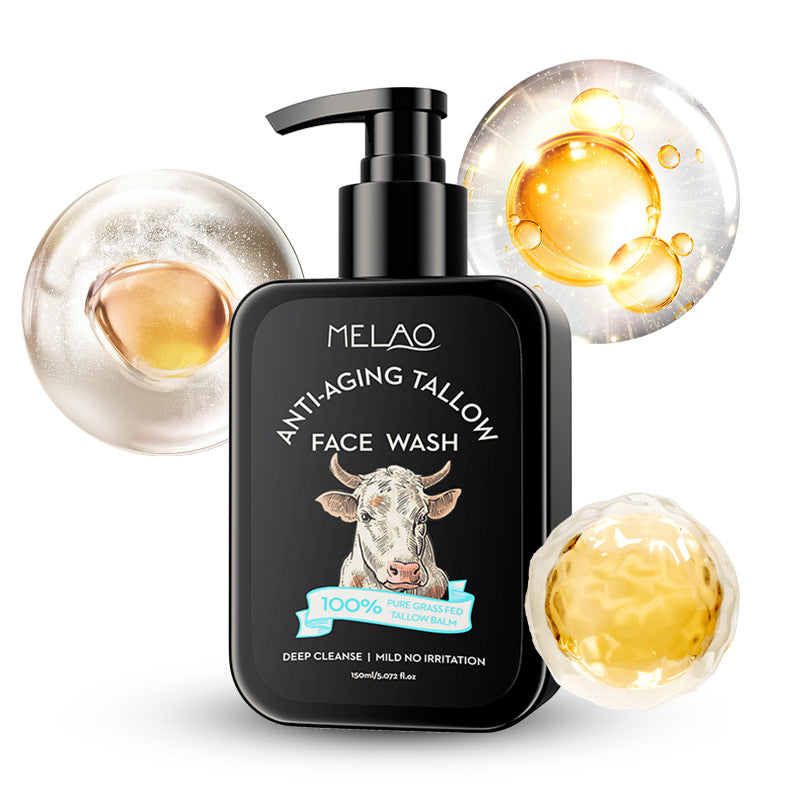 MELAO Men’s Beef Facial Cleanser – Gentle Oil Control