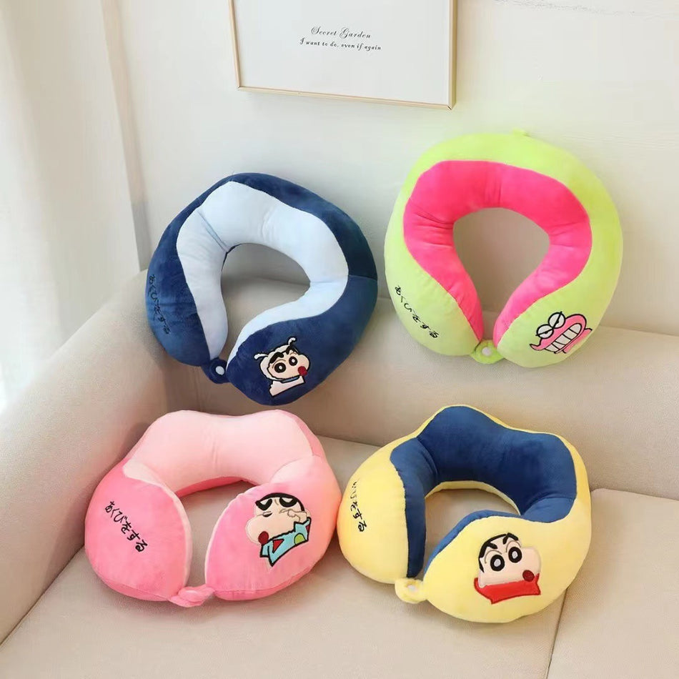 Cartoon Shin-Chan U-Shaped Neck Pillow Travel Use