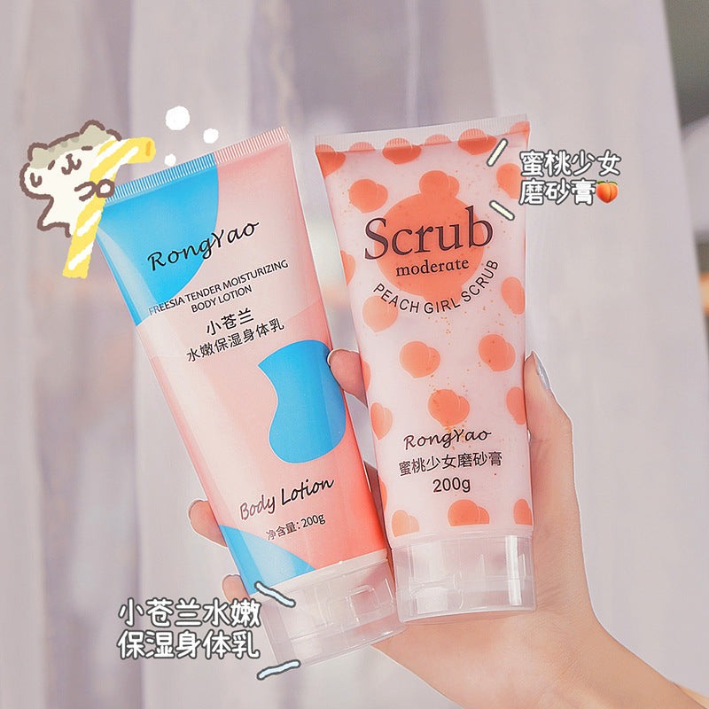 Rongyao Peach & Freesia Body Scrub