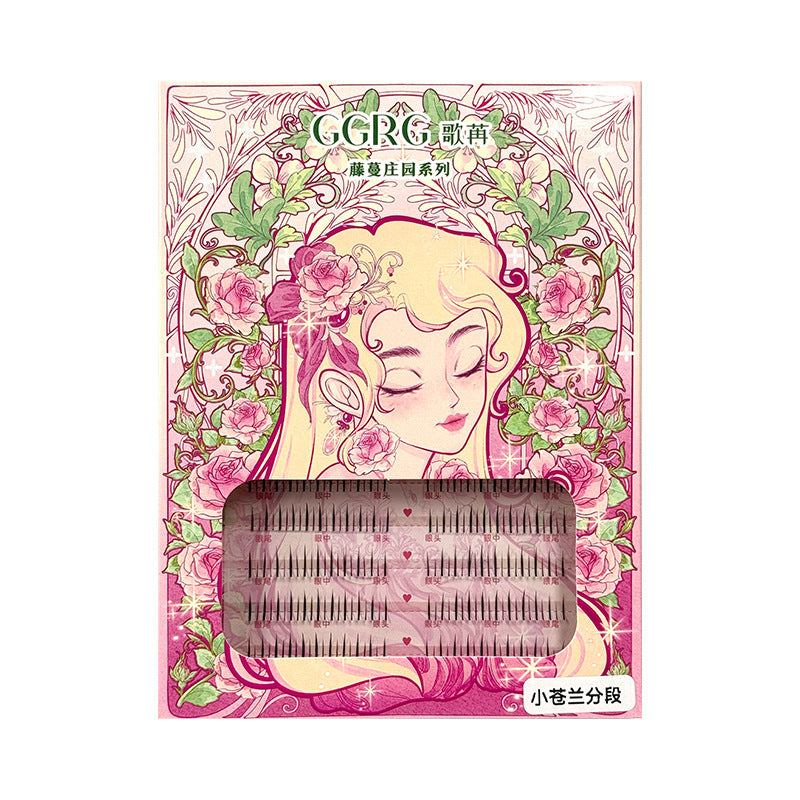 GGRG Korean-Style False Eyelashes – Natural Segmented Lower Lashes