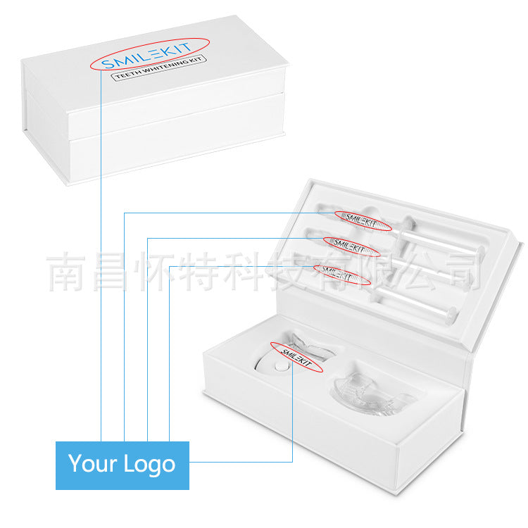 Teeth Whitening Gel with Small LED Lamp Suit – Rechargeable