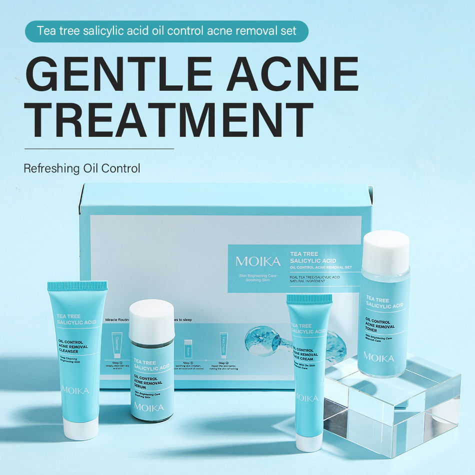 Tea Tree Salicylic Acid Acne Care Kit – Oil Control Facial Set