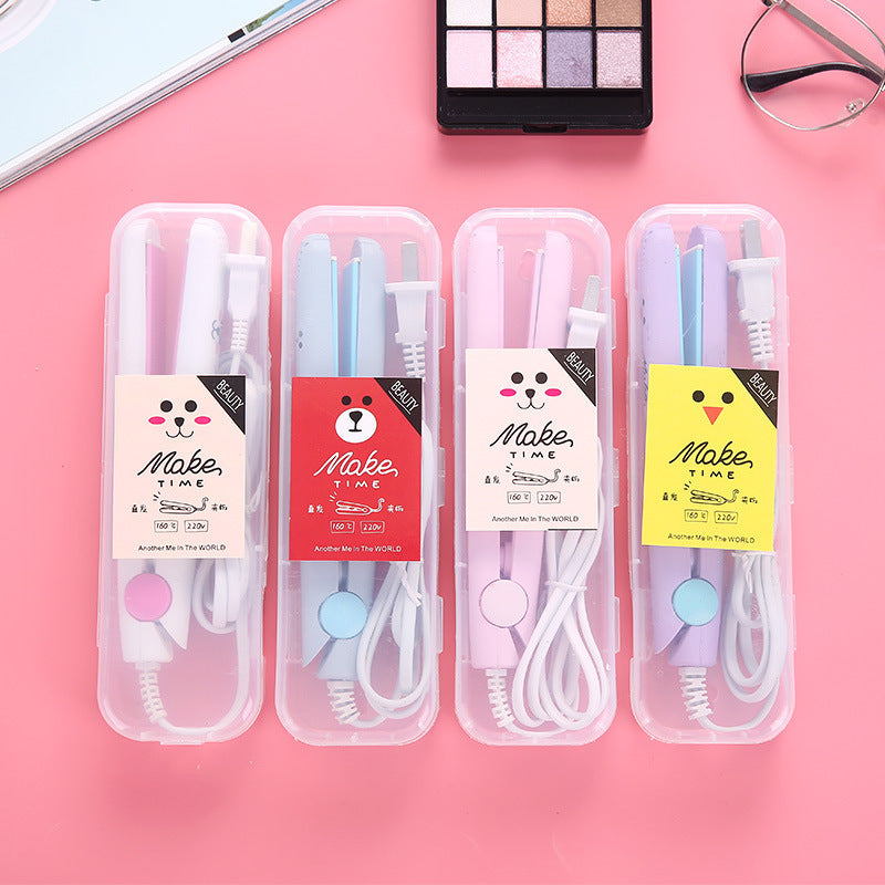 Mini Dual-Purpose Hair Straightener and Curler
