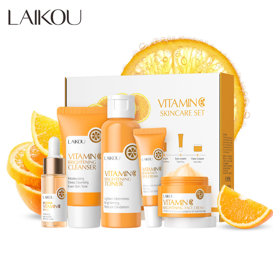 LAIKOU Vitamin C 5-Piece Skin Care Set with Eye Cream