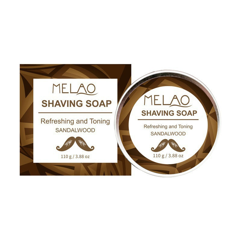 Sandalwood Beard Cream & Shaving Soap – 110g Softening Foam