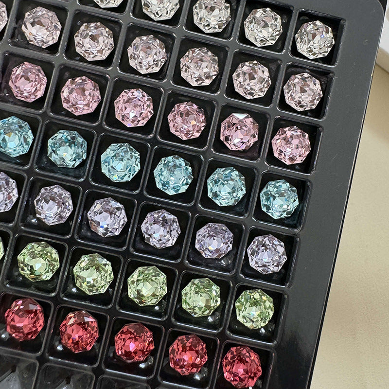 Rose Cut Nail Art Crystals – Flashy Imitation Zircon Gems