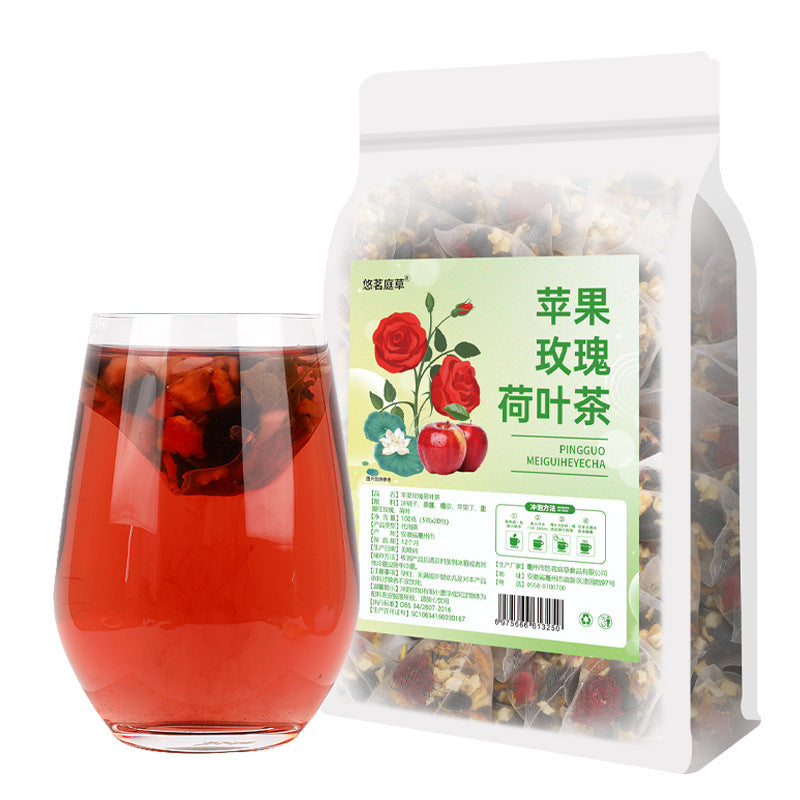 Apple Rose Lotus Leaf Flower Tea