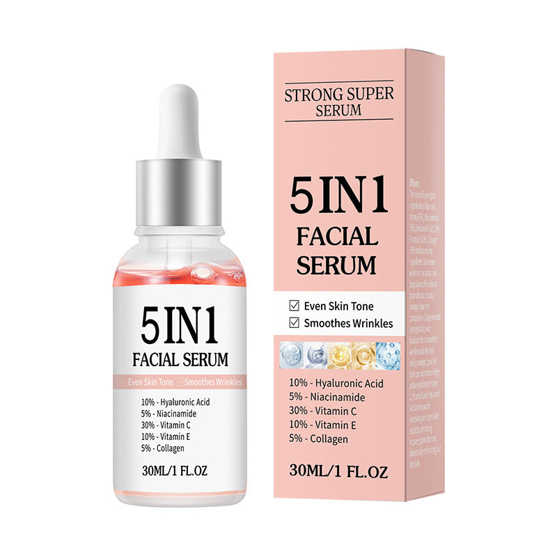 5-in-1 VC Vitamin E Hyaluronic Collagen Facial Essence