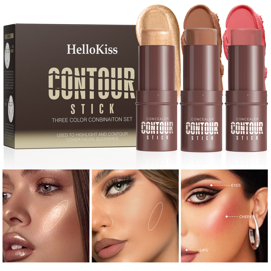 Hellokiss 3-in-1 Makeup Stick Set