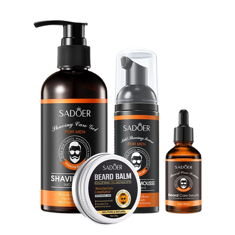 SADOER Men's Shaving Gel – Foam Cleanser & Beard Care