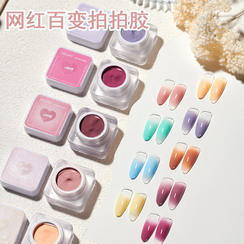 All-Match White Semi-Solid Nail Art Glue – No-Wash