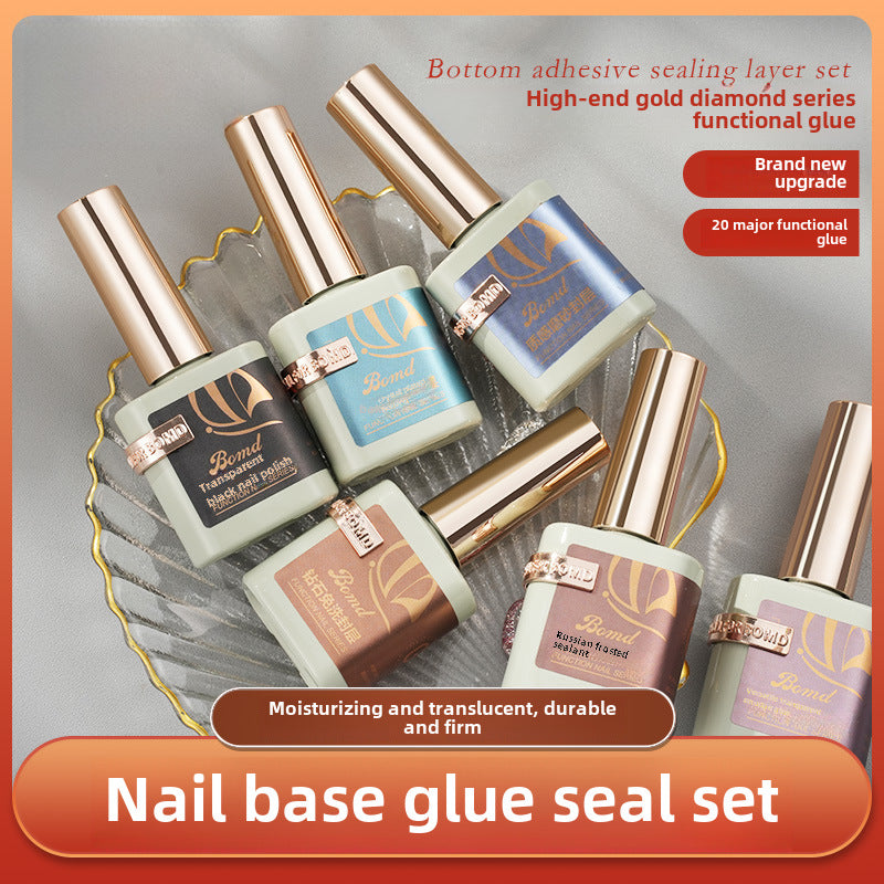 Baoman Nail Art Adhesive Set – Tempered Matte Finish