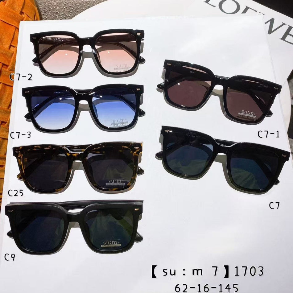 Square Cat-Eye Myopia Sunglasses for Women – Slimming Look