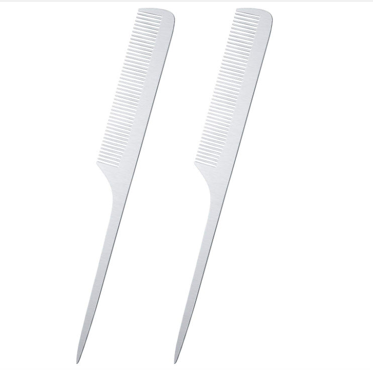 Men’s Stainless Steel Barber Comb | Professional Hair Stylist Tool