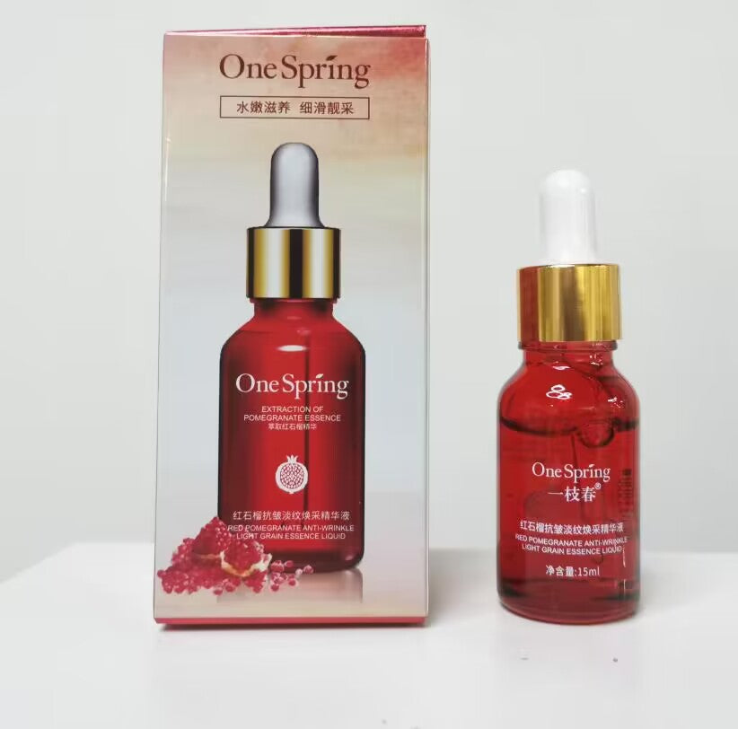 Spring Red Pomegranate Hydrating Face Serum & Essence