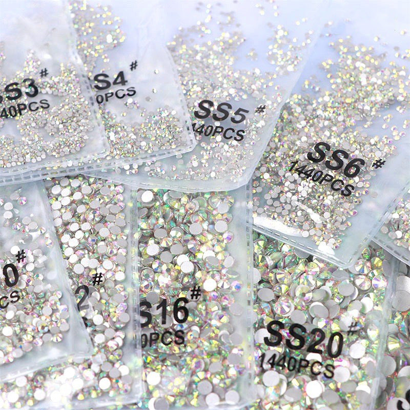 Flat Bottom Rhinestones – 1440pcs Austrian Nail Crystals