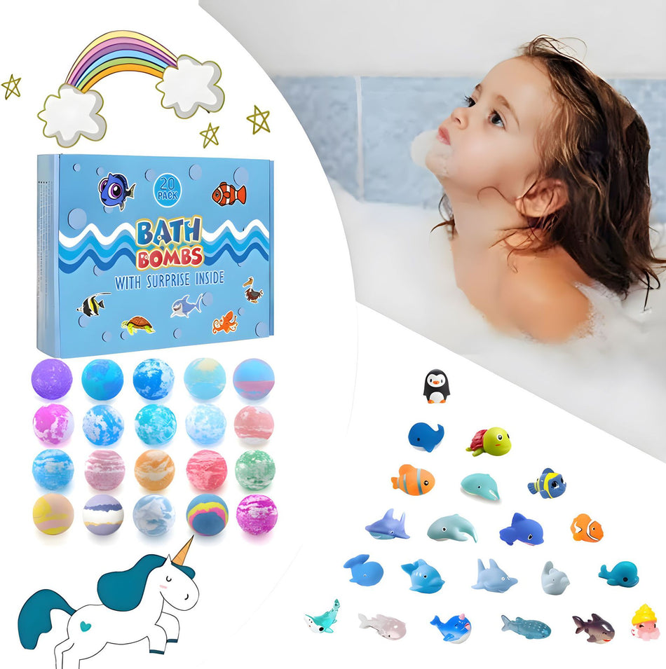 Explosion Bath Bomb Gift Set – Bath Salt Balls for Fun & Relaxation