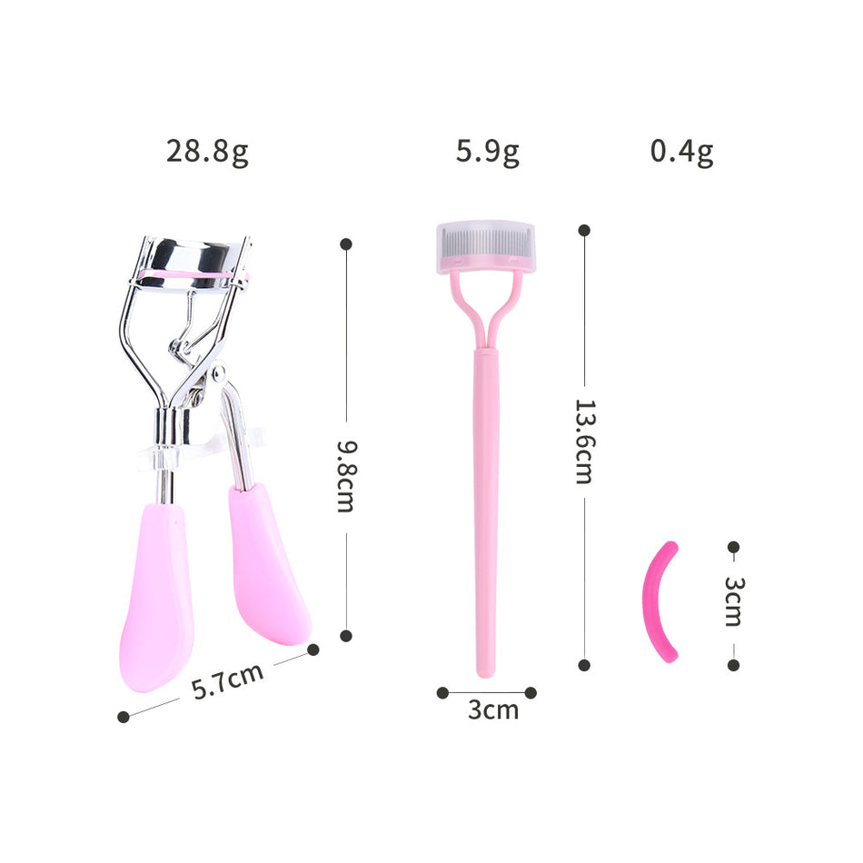 Duck Handle Eyelash Curler with Comb