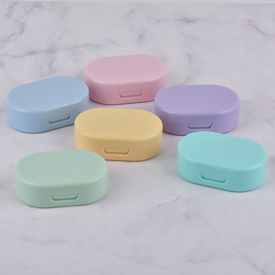 Portable Contact Lens Storage Box – Double Color Pupil Case