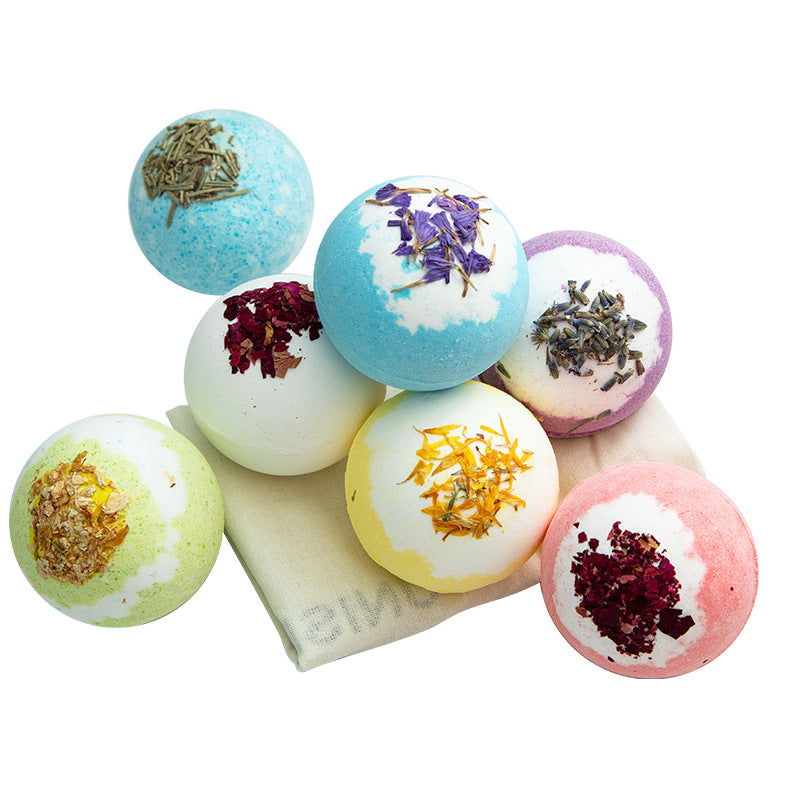 Dried Flower Essential Oil Bath Bomb 100g